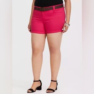 Torrid Vibrant Red Women's Shorts Sz 24